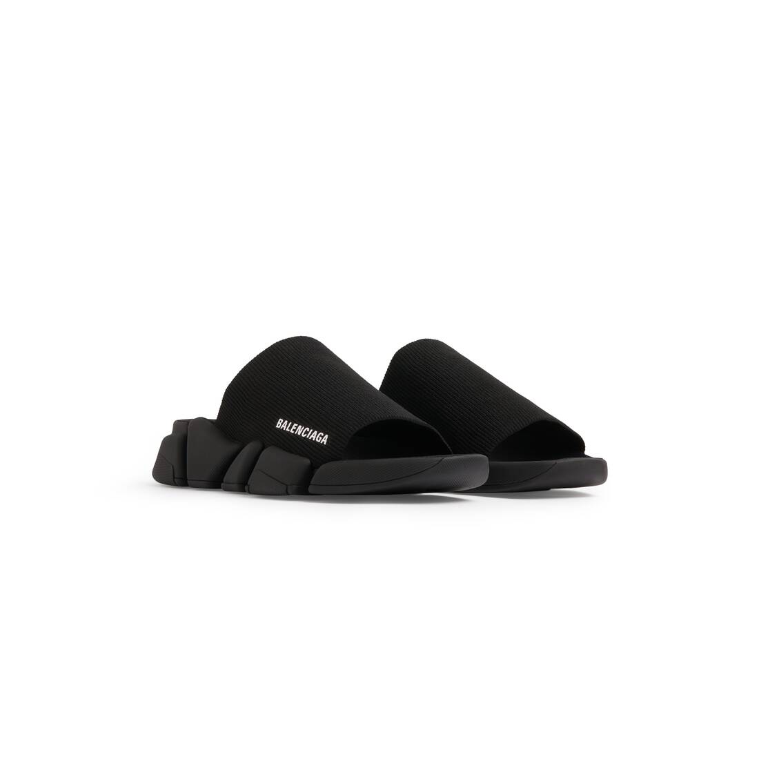 Men’s Speed 2.0 Recycled Knit Slide Sandal in Black - Image 2